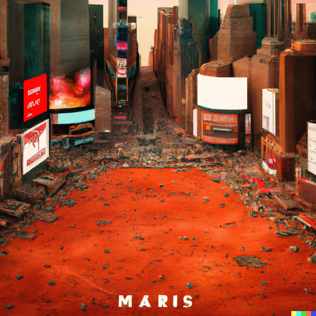 How DALL·E Sees Time Square on Mars